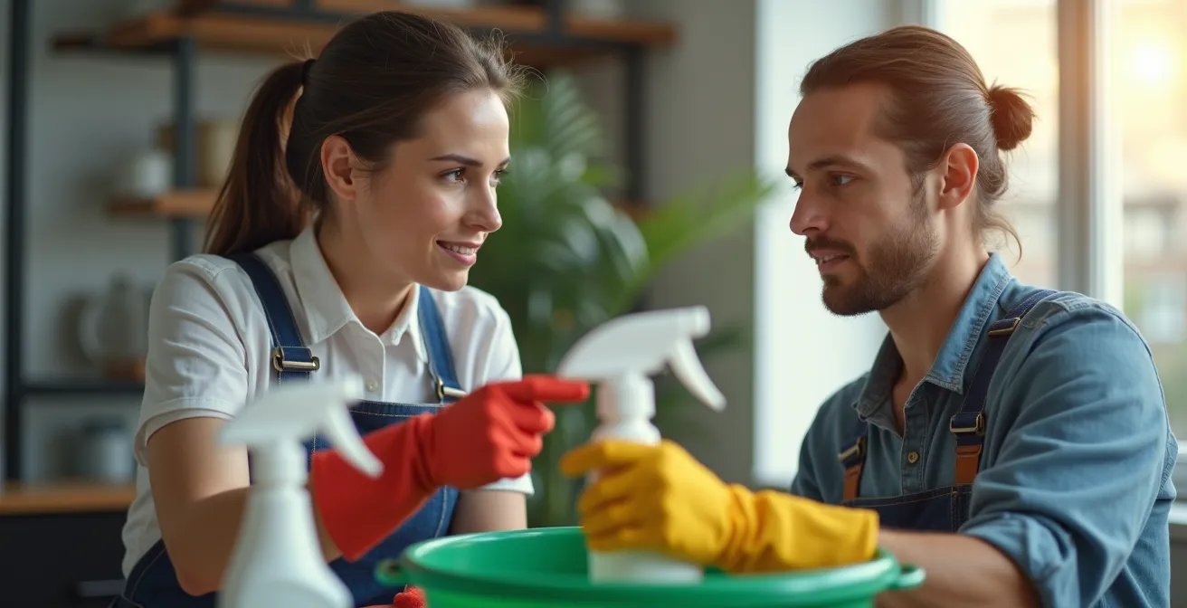 Démonstration professionnelle de la méthode des deux seaux avec système de dosage précis