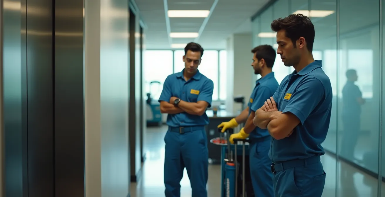 Visualisation du gaspillage de temps causé par une seule autolaveuse pour plusieurs étages