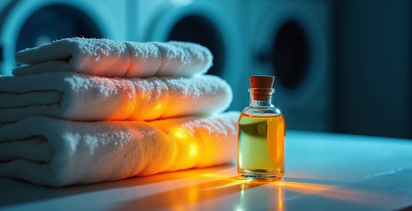 Protocole visuel de sécurité pour le traitement du linge huilé en buanderie